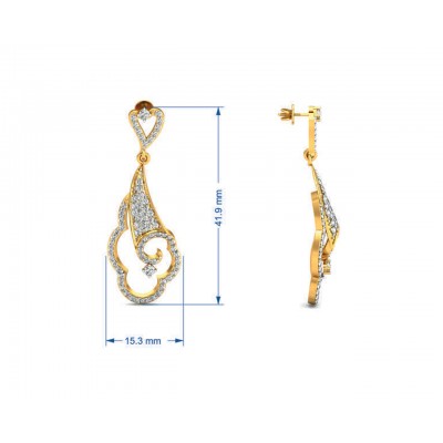 Devya Diamond Dangle Drop Earrings
